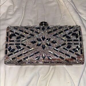Elegant Silver Clutch Bag